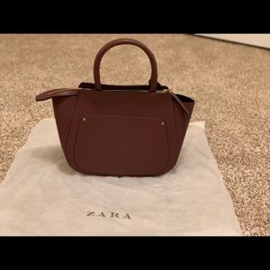 Zara Burgundy Tote